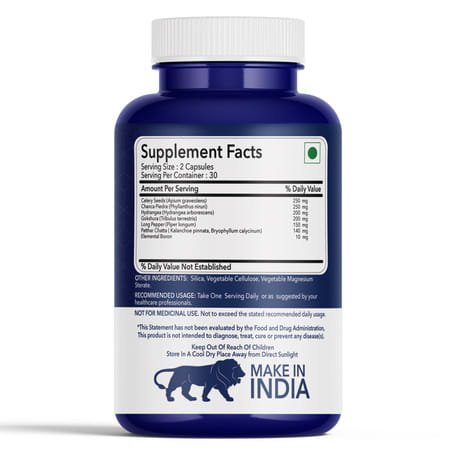 Fitnessveda Stone Cure+ Natural Kidney Stone Remover Abdominal Pain And Imflamation