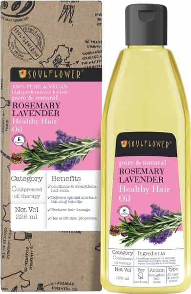 Soulflower Rosemary Lavender Healthy Hair Oil 225Ml