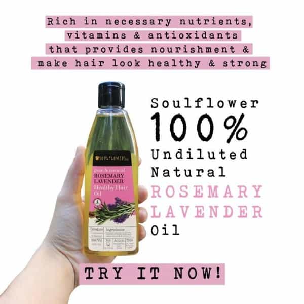 Soulflower Rosemary Lavender Healthy Hair Oil 225Ml
