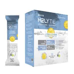 Briyo H2lyte Electrolyte Drink | Low Sugar Hydration With Vitamins & Amino Acids Litro Lemon 10 Nos