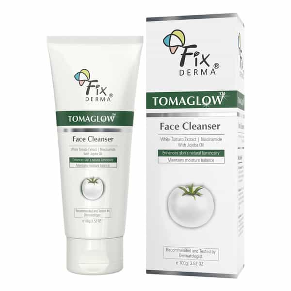Fixderma Tomaglow Face Cleanser With White Tomato Extract | Niacinamide Tan Removal Face Wash 100G