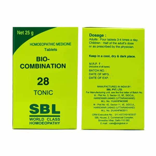 Sbl Bio-Combination 28 Tablet 25 Gm Pack Of 2