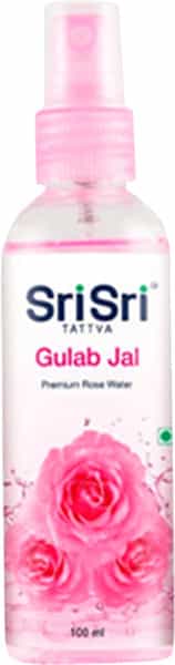 Sri Sri Tattva Gulab Jal - Premium Rose Water | Toner Cleanser Moisturizer | Flip Top Bottle | 100Ml