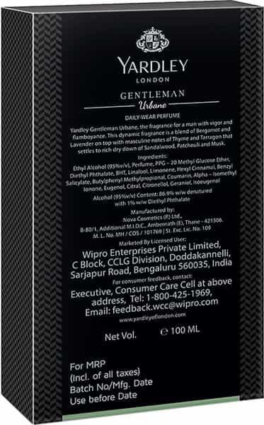 Yardley London Gentleman Urbane Daily Wear Perfume(Edc) For Men 100Ml