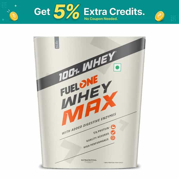 Fuel One Whey Max | Whey Protein Concentrate & Whey Protein Isolate | 27G Protein (Chocolate | 4Kg)