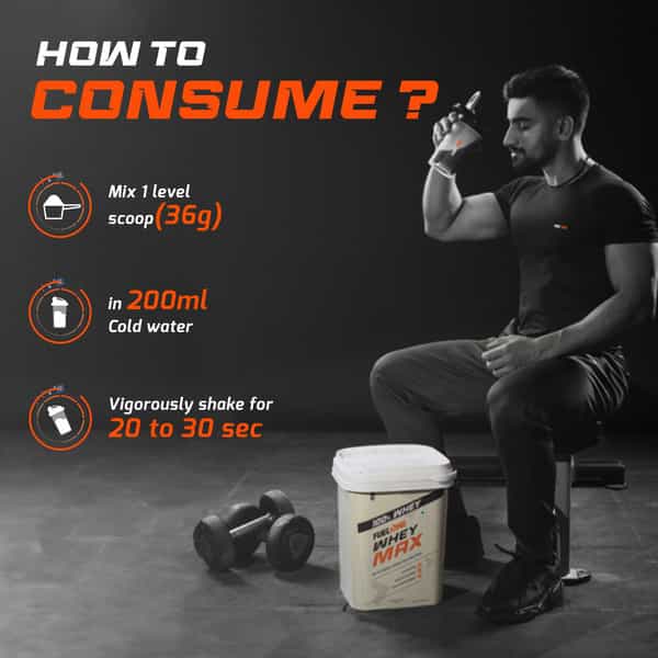 Fuel One Whey Max | Whey Protein Concentrate & Whey Protein Isolate | 27G Protein (Chocolate | 4Kg)