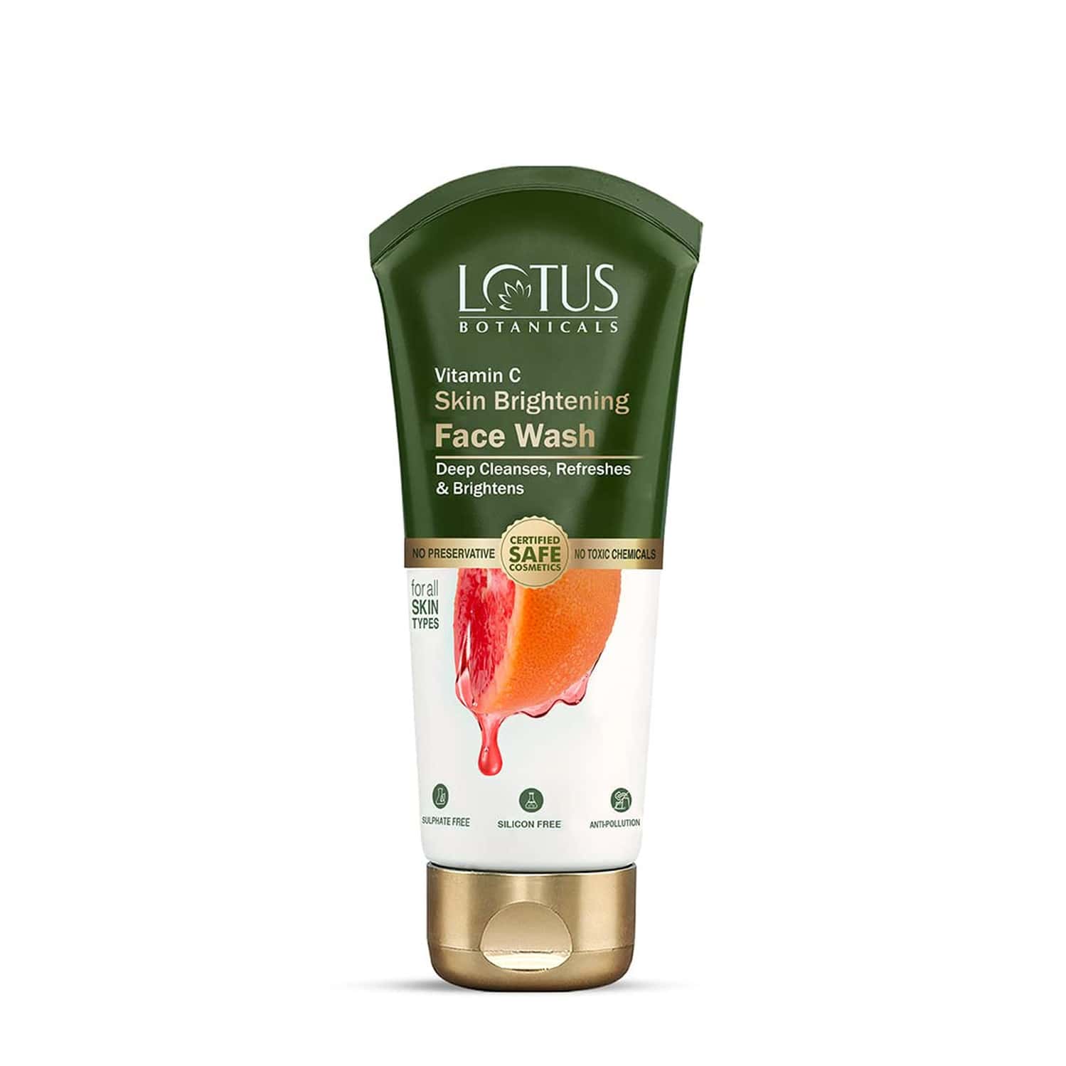Lotus Botanicals Skin Brightening Vitamin C Face Wash 100ml (pack Of 2)