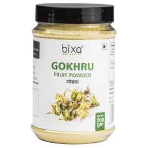 Bixa Botanical Gokshura Powder-supports Muscle Build | Promotes Vitality | Strength & Stamina(200g)