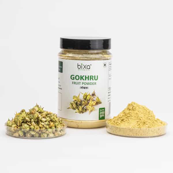 Bixa Botanical Gokshura Powder-Supports Muscle Build | Promotes Vitality | Strength & Stamina(200G)