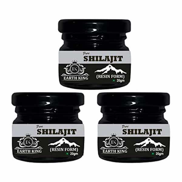 Earth King Pure Ayurvedic Shilajit/Shilajit Resin | Raw Shilajit | (Semi Liquid) - 60Gm (Pack Of 1)
