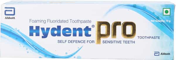 Hydent Pro Foaming Fluoridated Toothpaste 70 Gm