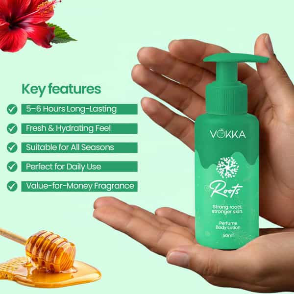 Vokka Ritual & Roots Perfume Body Lotion Combo 50Ml X 2 | Vanilla Orchid & Citrus Honey Vanilla Musk