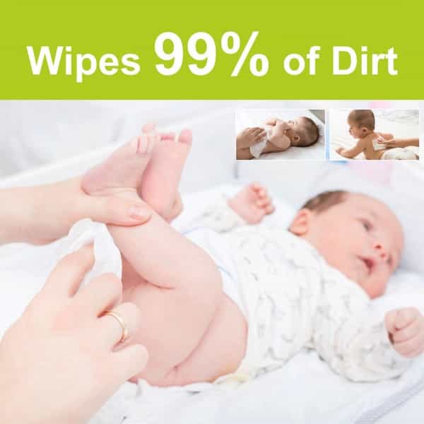 Beebaby Fresh Aloe Vera Baby Wet Wipes With Lid - 3 Pack Of 72 Pieces Each