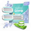 Letsshave Evior 6 Razor Blade Refills For Women (Pack Of 2) | Mid-Flex Blades & Dual Moisture Bar
