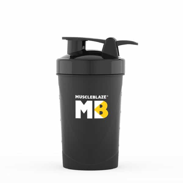 Muscleblaze Compact Shaker | Protein Shaker Bottle | Gym Shaker | 100% Leakproof | 500 Ml