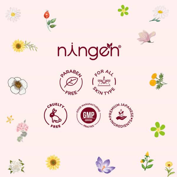 Ningen Papaya Bleach (Cream + Activator) I Marigold Extracts I For Instant Glowing Skin I 43G