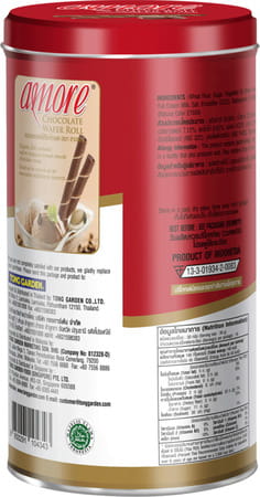 Tong Garden Amorechoco Waferroll 300g Can