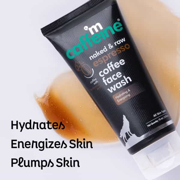 Mcaffeine Hydrating Espresso Coffee Face Wash With Hyaluronic Acid & Provit B5 - Soap Free Cleanser