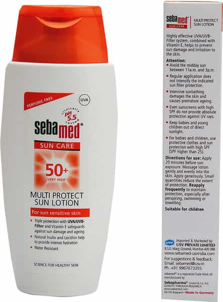 Sebamed Sun Care | Ph 5.5 | Spf 50+ | Multi Protect Sun Lotion | For Sun Sensitive Skin | 150 Ml