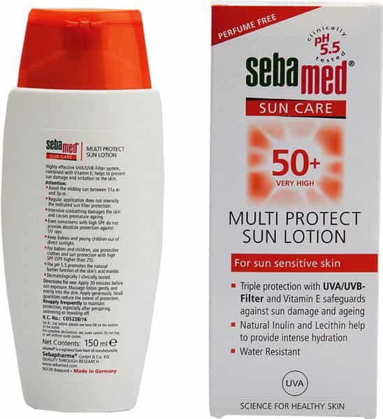 Sebamed Sun Care | Ph 5.5 | Spf 50+ | Multi Protect Sun Lotion | For Sun Sensitive Skin | 150 Ml
