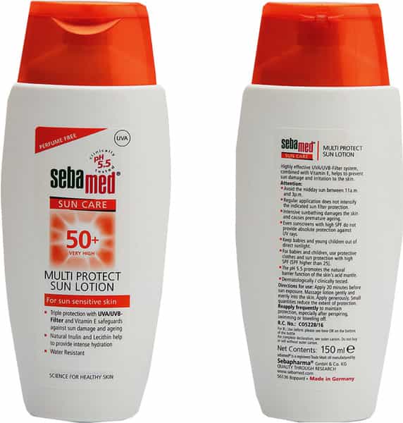 Sebamed Sun Care | Ph 5.5 | Spf 50+ | Multi Protect Sun Lotion | For Sun Sensitive Skin | 150 Ml
