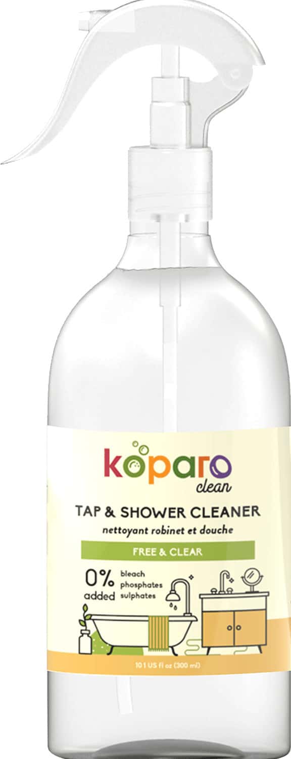 Koparo Tap & Shower Cleaner Free & Clear - Natural & Non Toxic - Pet Friendly - 300 Ml