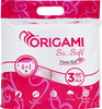 Origami So Soft Bathroom Toilet Tissue Paper Roll 340 Pulls - 3Ply - 4In1 / Hygienic Tissue Rolls