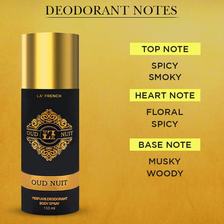 La French Oud Nuit Deodorant For Men & Women | 150ml