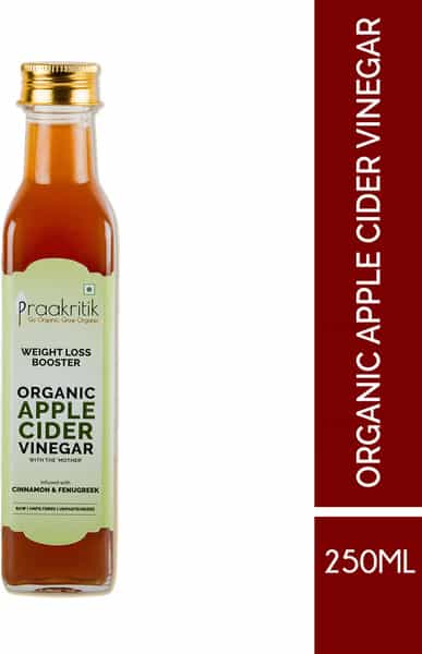 Praakritik Organic Apple Cider Vinegar With Fenugreek & Cinnamon 250 Ml
