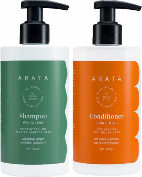 Arata Natural Damage Repair Duo For Women & Men With Hydrating Shampoo(300 Ml )&Conditioner(300 Ml)