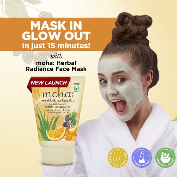Moha Herbal Radiance Facemask 100Gm - For Brightness