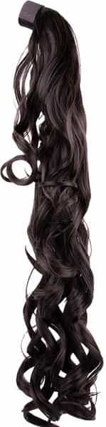 Streak Street Curly Dark Brown Ponytail