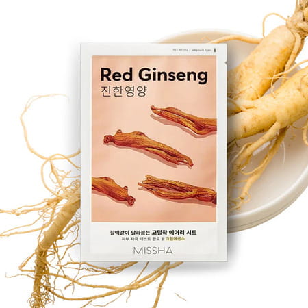 Missha Airy Fit Sheet Mask [Red Ginseng] - Pack Of 5
