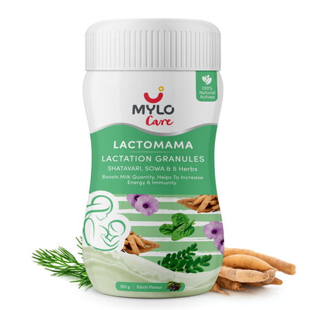 Mylo Lactomama Granules – Lactation Supplement 300g (Pack Of 1, Elaichi)