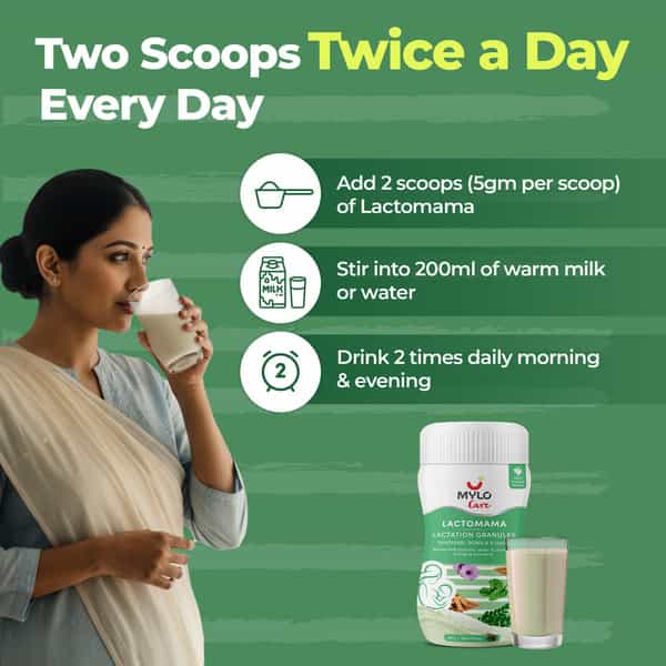 Mylo Lactomama Granules – Lactation Supplement 300G (Pack Of 1| Elaichi)