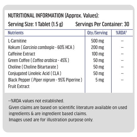 Hk Vitals Fat Burner | Supports Weight Management & Fuels Metabolism (30 Tablets)
