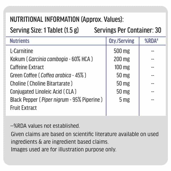 Hk Vitals Fat Burner | Supports Weight Management & Fuels Metabolism (30 Tablets)