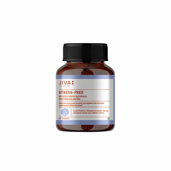 Jiva Stress-Free Tablets|Relieves Anxiety And Stress | Promotes Sound Sleep- 60 Tablets (Pack Of 3)