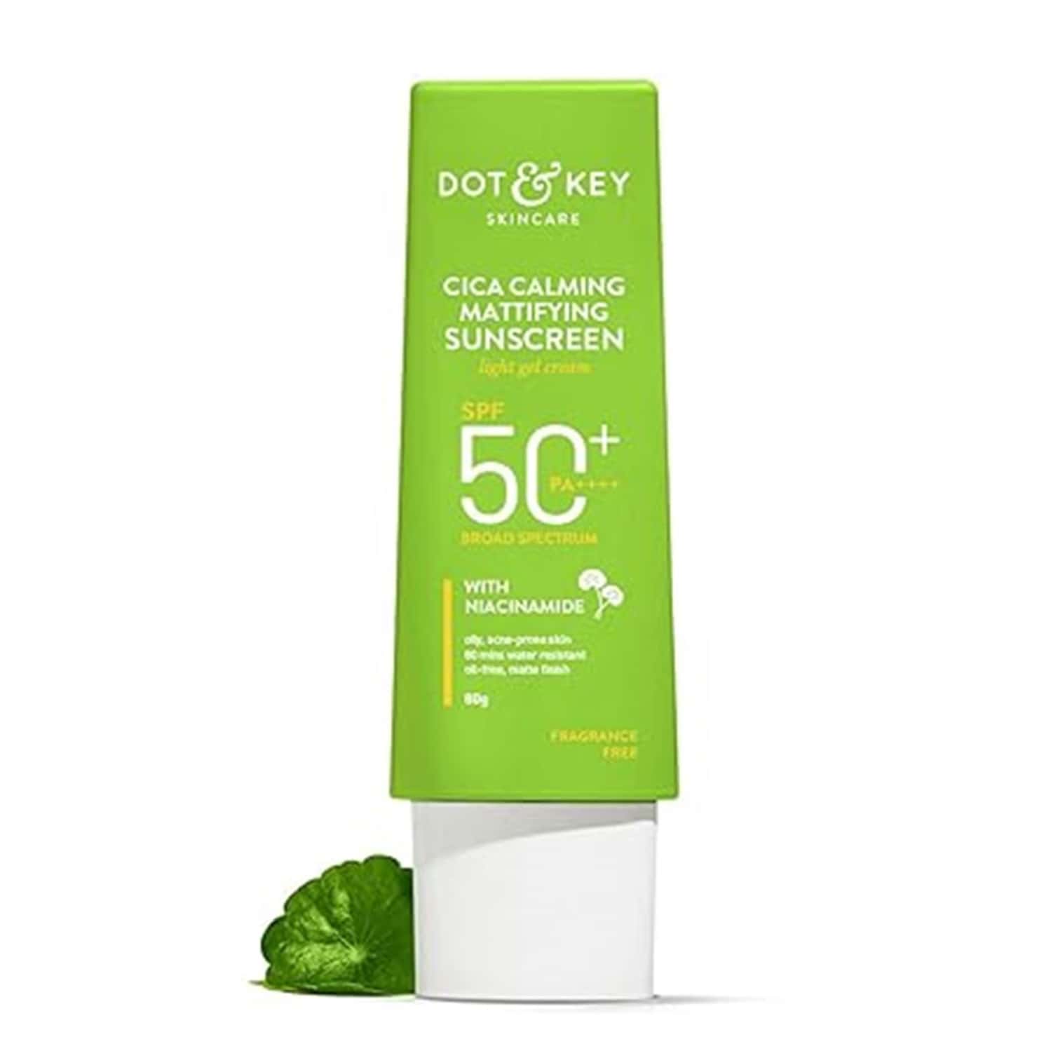 Dot & Key Cica Calming Mattifying Sunscreen Spf50 Pa++++ Uva/uvb | Oily Acne Prone & Sensitive| 80g