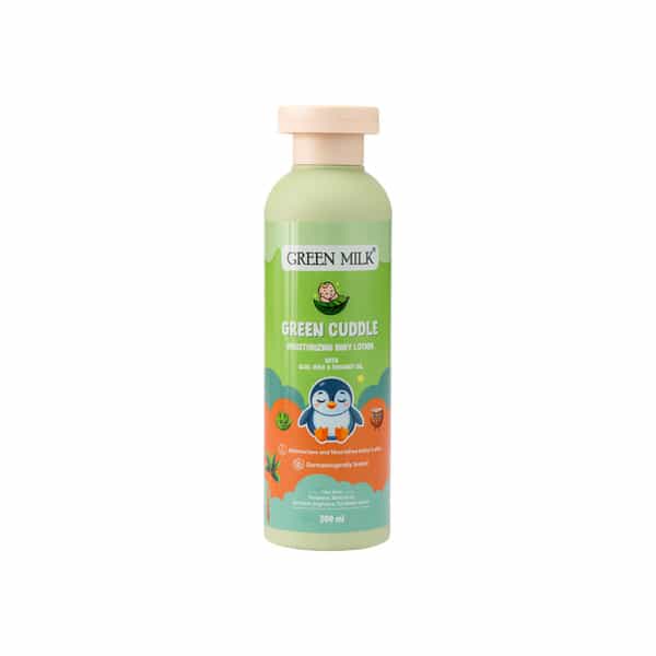 Green Milk Green Cuddle Baby Lotion | Aloe Vera | Milk Protein & Coconut Oil Lotion 3+ Months 200 Ml