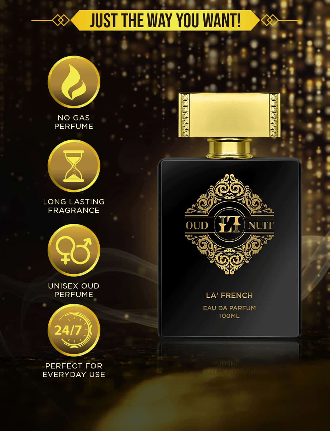 Buy LA FRENCH OUD NUIT EAU DE PERFUME, 100ML Online & Get Upto 60 OFF