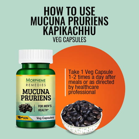 Morpheme Remedies Mucuna Pruriens Kapikachhu 500 Mg - 60 Veg Capsules