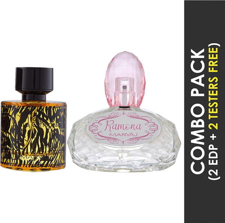 Maryaj Wild Stripes For Him Edp 100Ml & Ramona For Her Edp 100Ml For Unisex Pack Of 2