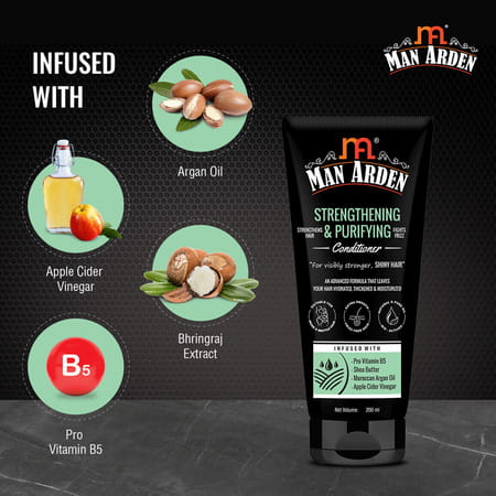 Man Arden Hair Strengthening & Purifying Conditioner With Pro Vitamin B5 200 Ml