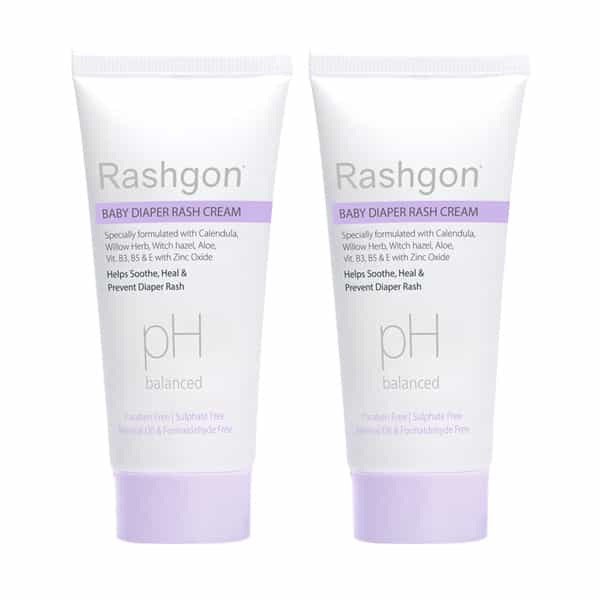 Rashgon Baby Diaper Rash Cream 50 Gm | With Calendula & Witch Hazel (Pack Of 2)