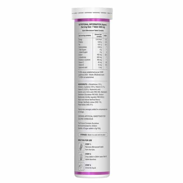 Pure Nutrition Glutathione - L Glutathione Tablets For Healthy Glowing Skin L - 600 Mg (15 Tablets)