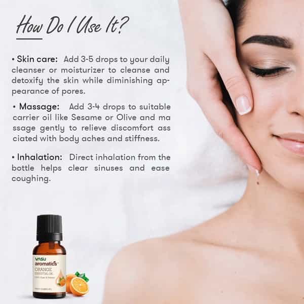 Vasu Aromatics Orange Essential Oil - 10 Ml
