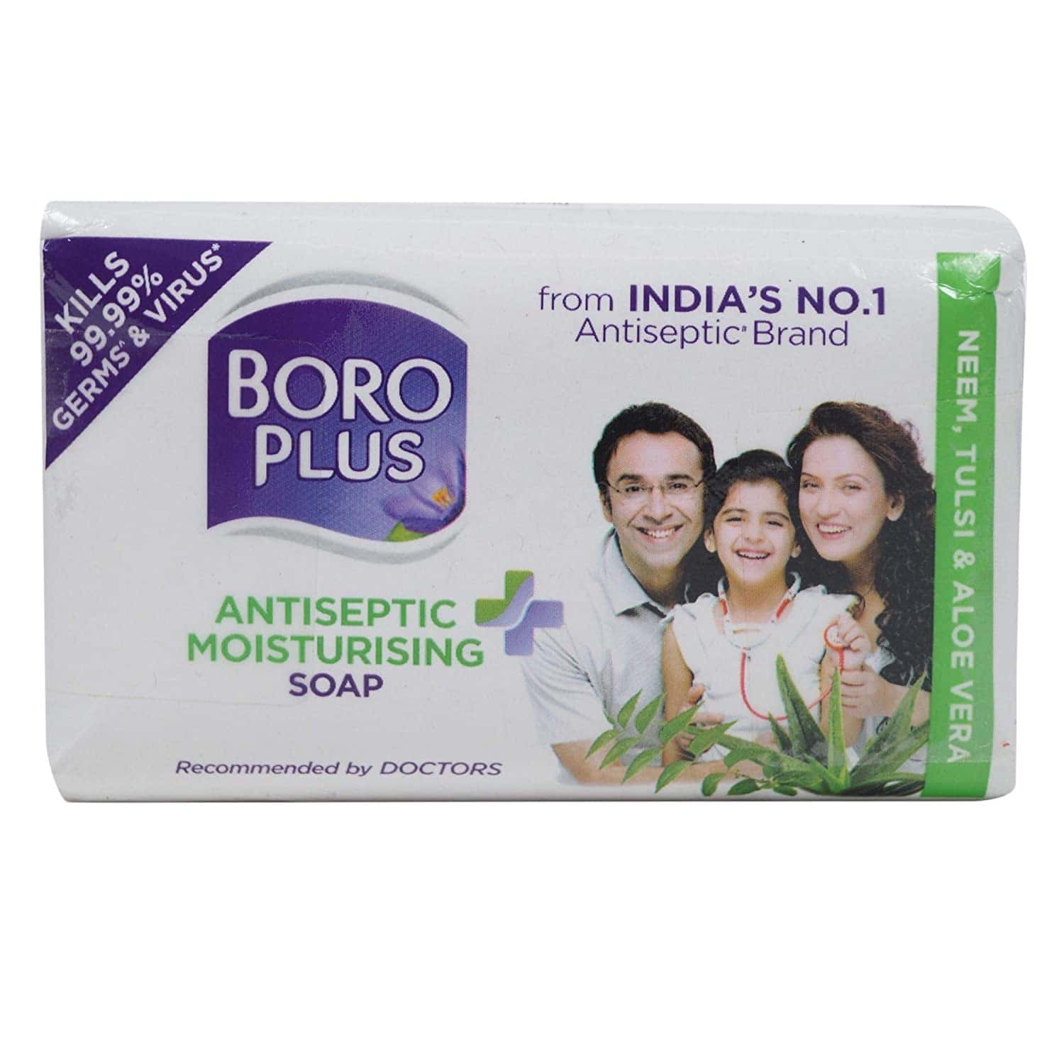 Buy Boroplus Antiseptic + Moisturising Soap Neem, Tulsi & Aloe Vera