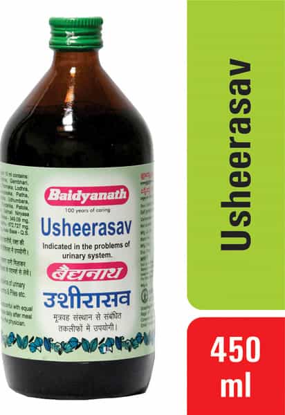 Baidyanath Asli Ayurved Usheerasav Syrup 450 Ml Indicated In The Problems Of Urinary System