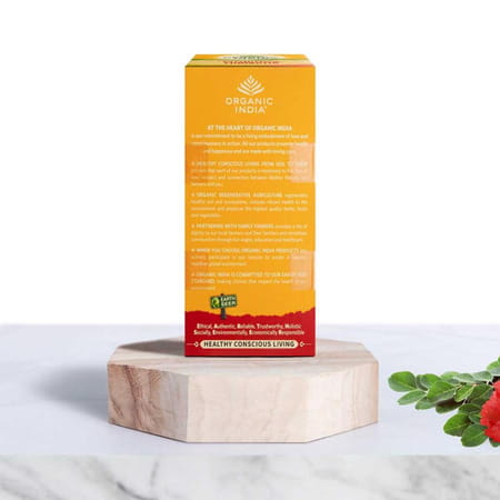 Organic India Moringa Hibiscus Tea | 25 Tea Bag